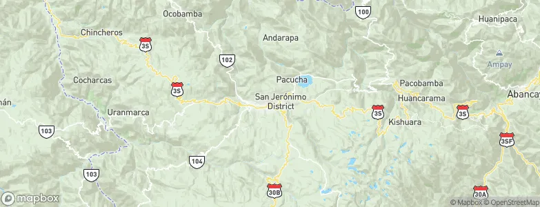 Andahuaylas, Peru Map