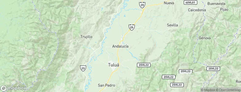 Andalucía, Colombia Map