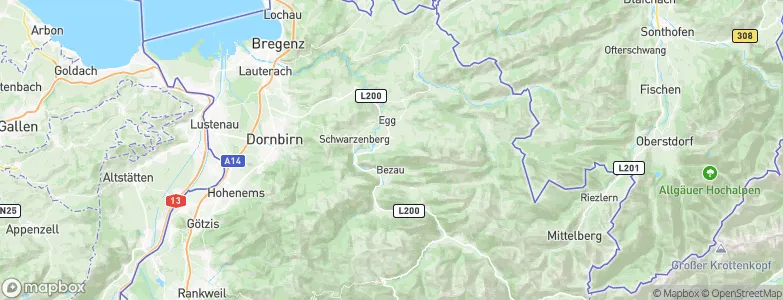 Andelsbuch, Austria Map