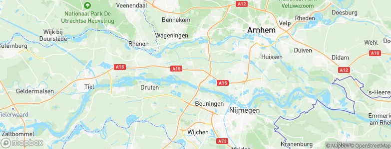 Andelst, Netherlands Map