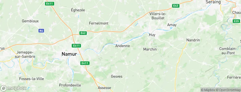 Andenne, Belgium Map
