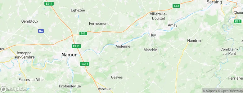 Andenne, Belgium Map