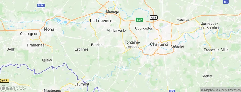 Anderlues, Belgium Map