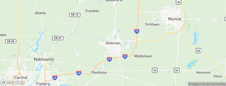 Anderson, United States Map