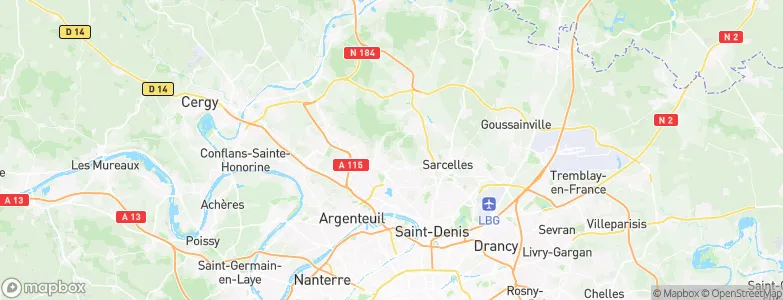 Andilly, France Map