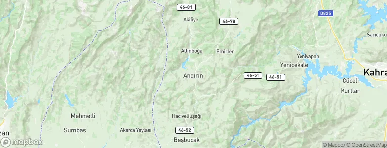 Andırın, Turkey Map