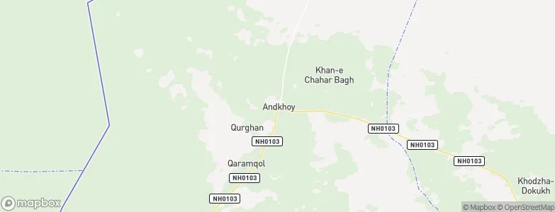 Andkhōy, Afghanistan Map