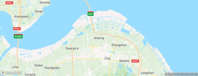 Andong, China Map