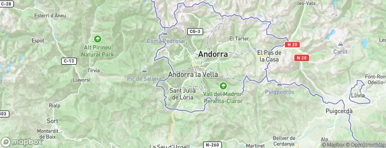 Andorra la Vella, Andorra Map