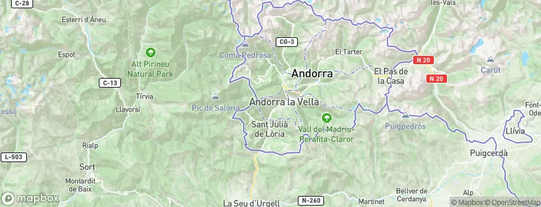 Andorra la Vella, Andorra Map