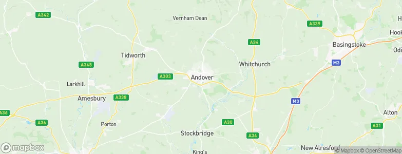 Andover, United Kingdom Map