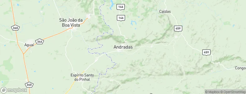 Andradas, Brazil Map