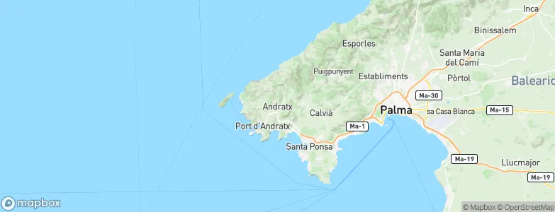 Andratx, Spain Map