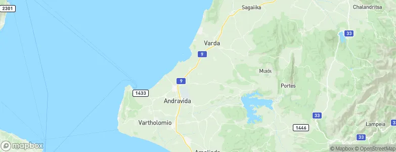 Andravida-Kyllini, Greece Map