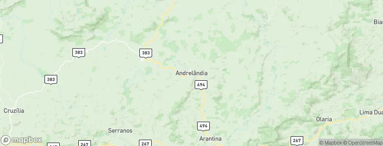 Andrelândia, Brazil Map