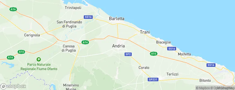 Andria, Italy Map