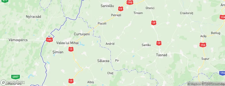 Andrid, Romania Map