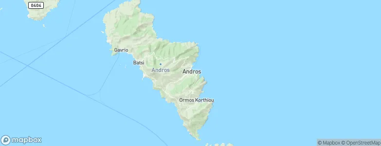 Andros, Greece Map