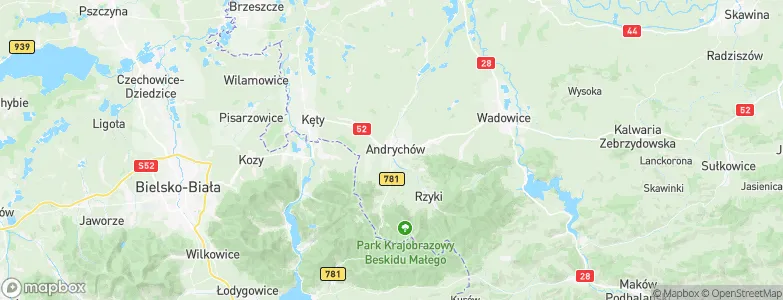 Andrychów, Poland Map