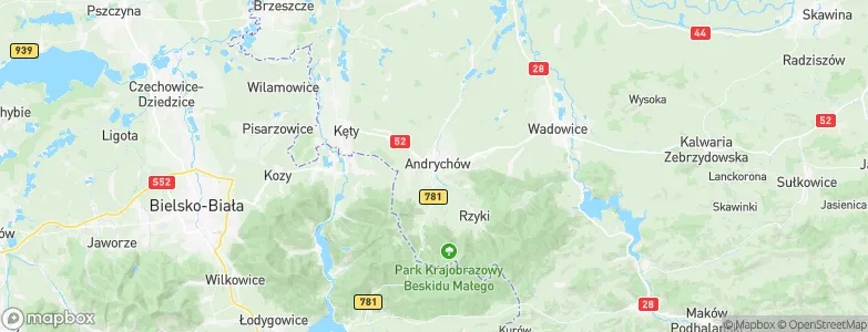 Andrychów, Poland Map