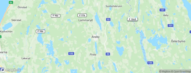 Aneby, Sweden Map
