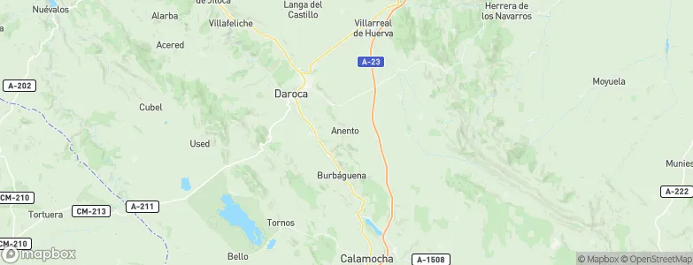 Anento, Spain Map