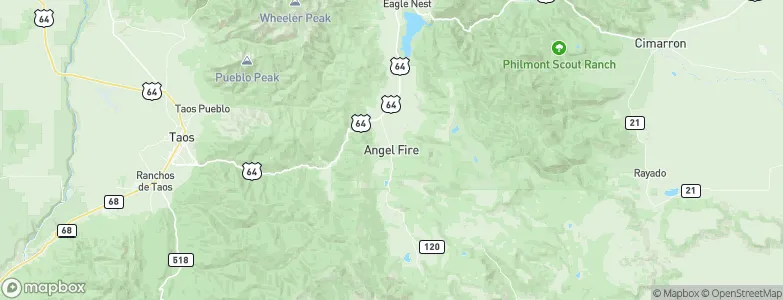 Angel Fire, United States Map