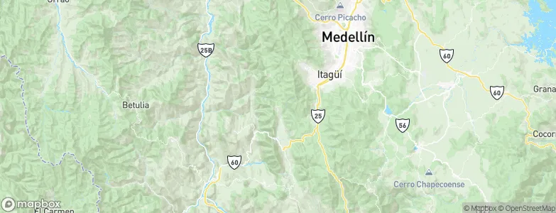 Angelópolis, Colombia Map