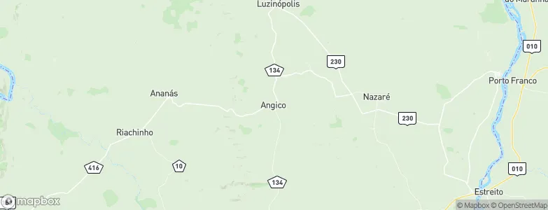 Angico, Brazil Map