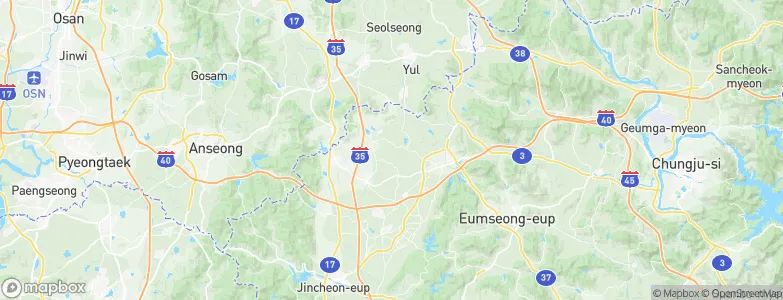 Angol, South Korea Map