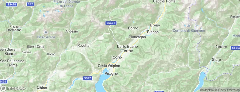 Angolo Terme, Italy Map