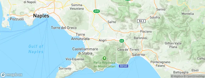 Angri, Italy Map