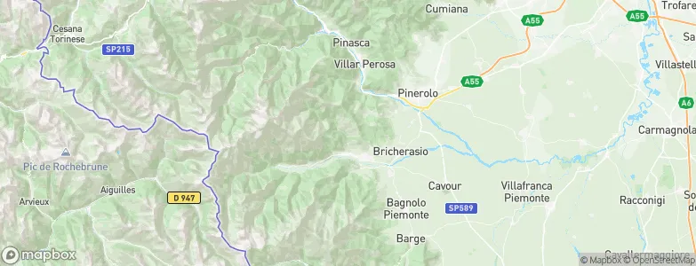 Angrogna, Italy Map