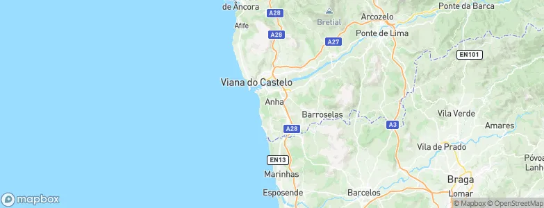 Anha, Portugal Map