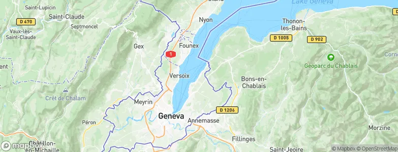 Anières, Switzerland Map
