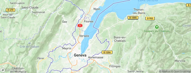 Anières, Switzerland Map