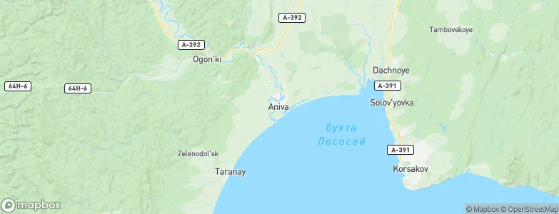 Aniva, Russia Map