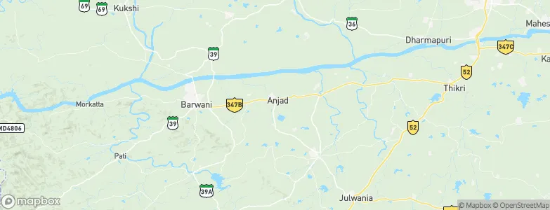Anjad, India Map