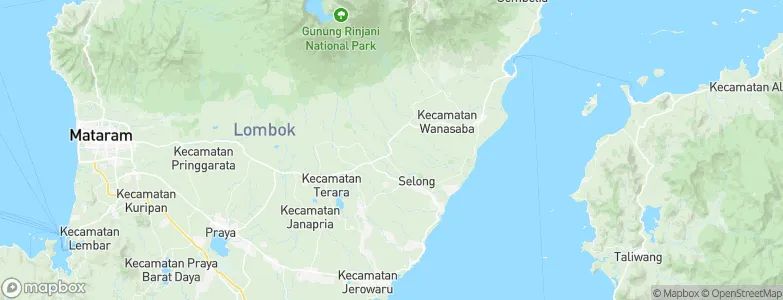 Anjani Barat, Indonesia Map