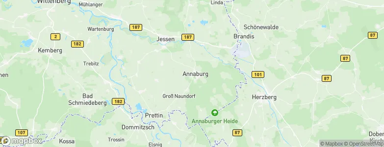 Annaburg, Germany Map