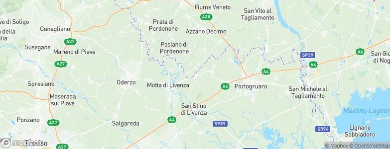Annone Veneto, Italy Map