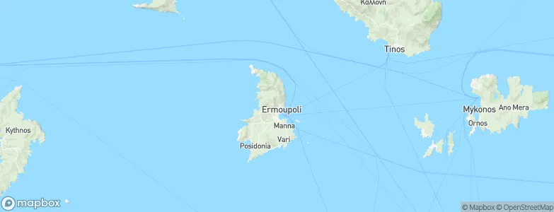Áno Sýros, Greece Map