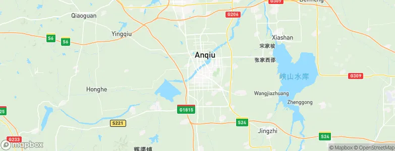 Anqiu, China Map