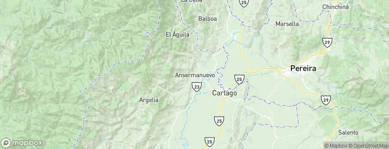 Ansermanuevo, Colombia Map