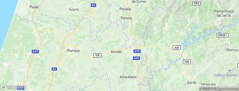 Ansião Municipality, Portugal Map