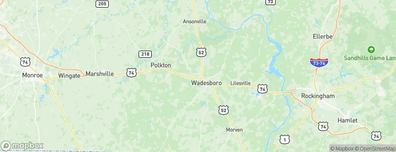 Anson, United States Map