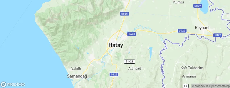 Antakya, Turkey Map