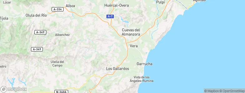 Antas, Spain Map