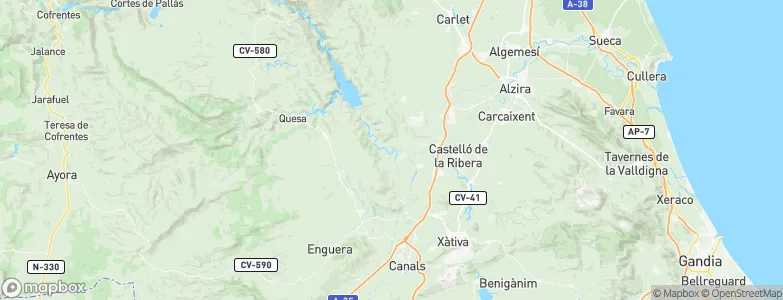 Antella, Spain Map