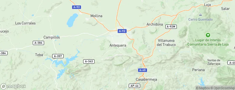 Antequera, Spain Map